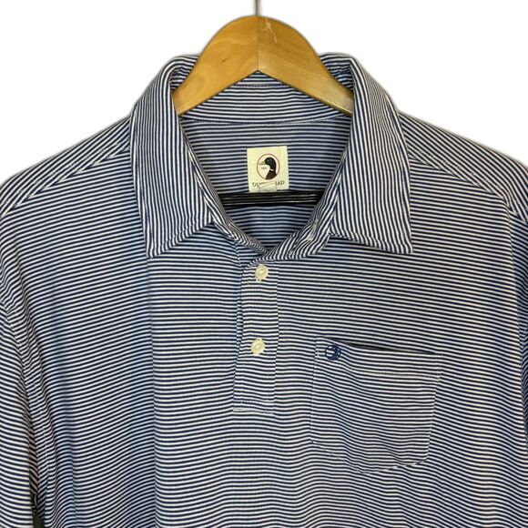Men's Duck Head Polo striped XL shirt Golf Chapman Active - Picture 5 of 6